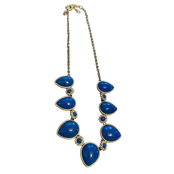 J. Crew Gold Tone Statement Necklace - Picture 1 of 7
